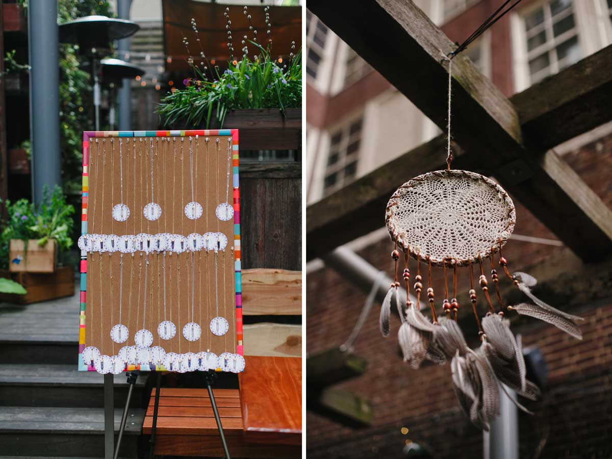 Dreamcatcher baby shower decoration